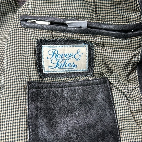 Vintage Rover & Lakes Germany Leather Motorcycle Vest Size 50 42" Chest - Picture 7 of 11